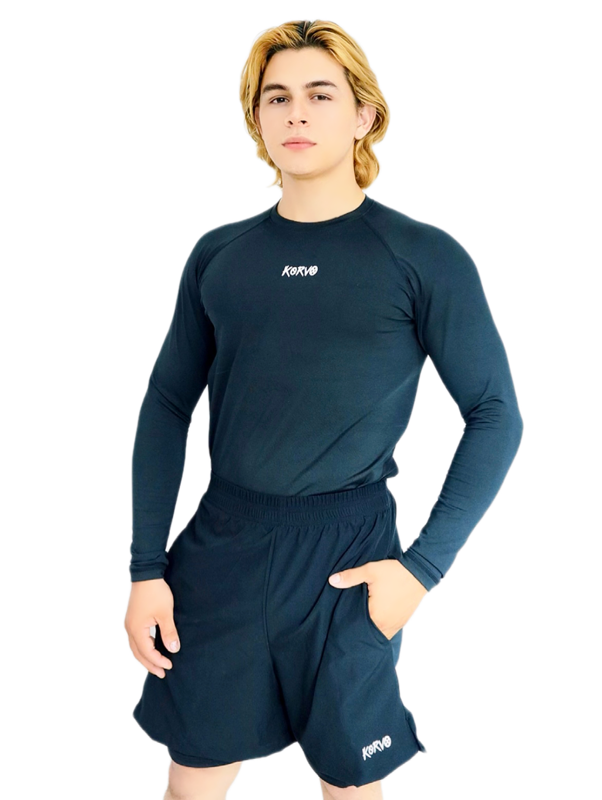 CAMISETA MANGA LARGA NEGRA 2